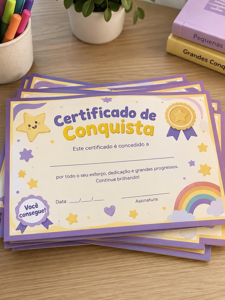 +10 Certificados de Conquista para imprimir