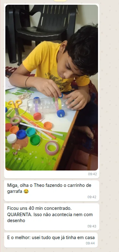 Print de depoimento de cliente