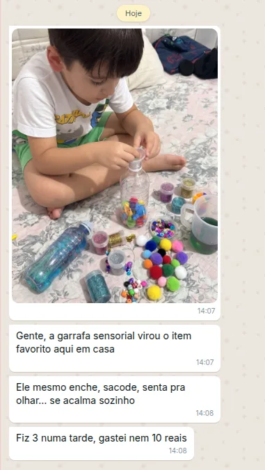 Print de depoimento de cliente