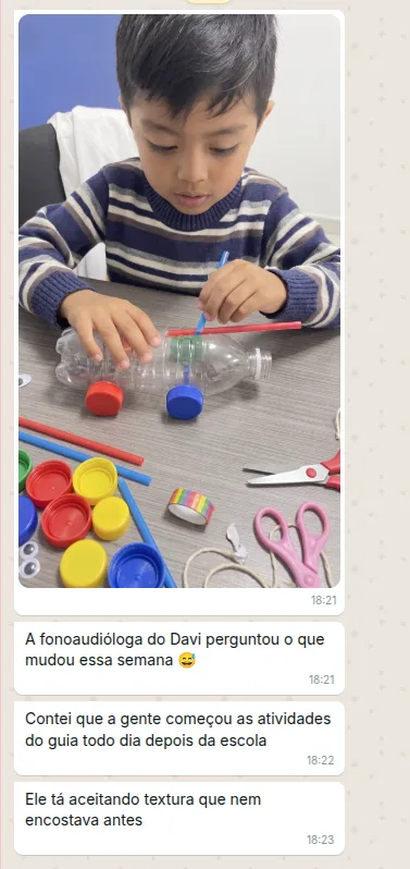 Print de depoimento de cliente